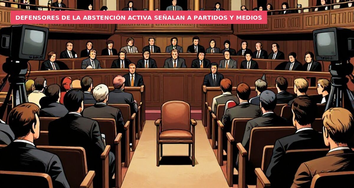 Defensores de la abstención activa señalan a partidos y medios