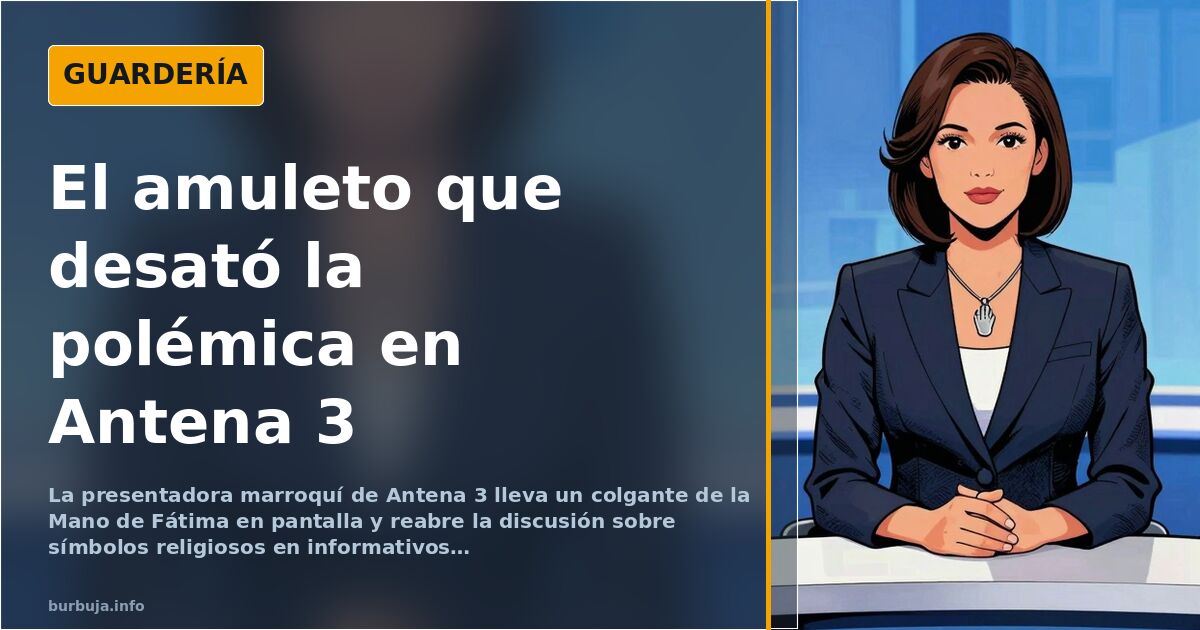 El colgante de la presentadora marroquí de Antena 3 que reabre el debate