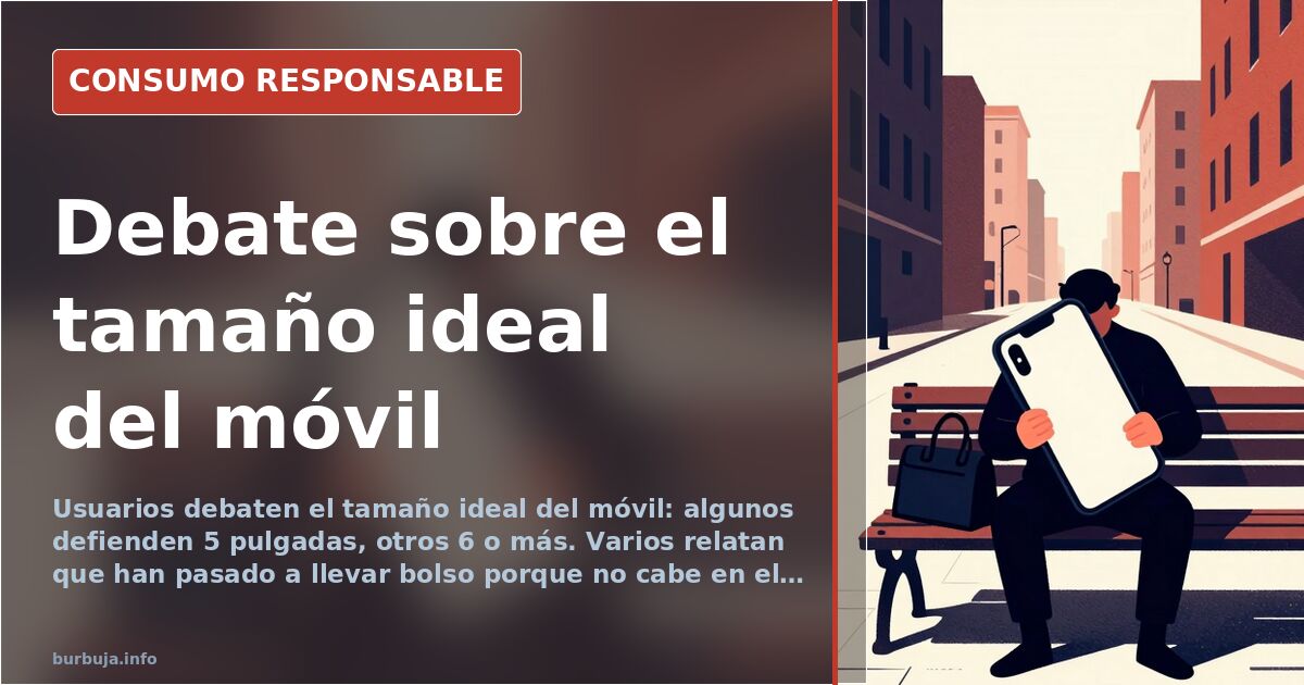Debate sobre el tamaño ideal del móvil: de 3,5 a 6,8 pulgadas