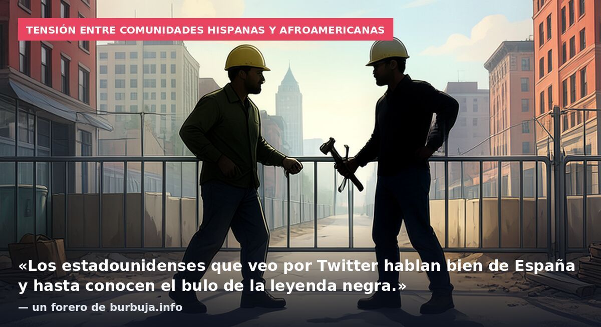 Tensión entre comunidades hispanas y afroamericanas: «Los estadounidenses que veo por Twitter hablan bien de España y hasta conocen el bulo de la leyenda negra.» — un forero de burbuja.info