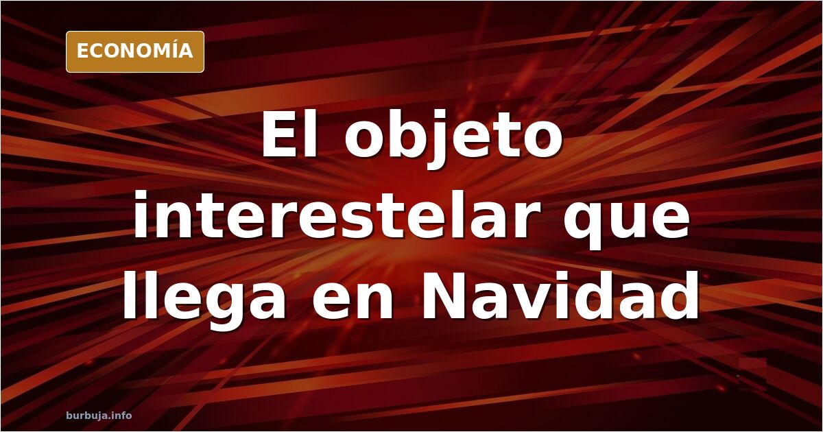 Ilustración de un objeto interestelar cruzando el espacio hacia el Sol con estela luminosa y trayectoria marcada