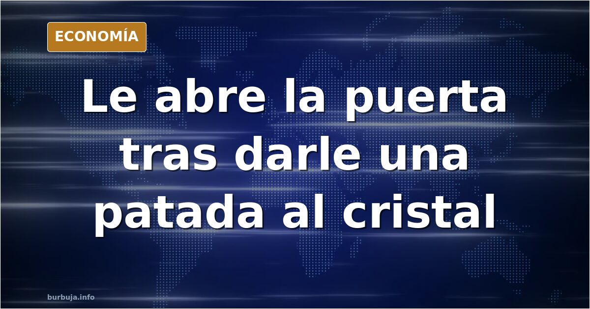Ilustración editorial de una puerta de portal entreabierta con una silueta femenina dudando y una figura masculina al otro la