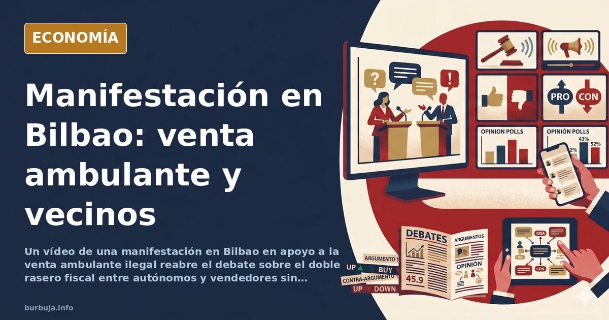 Bilbao: venta ambulante ilegal y la brecha del doble rasero fiscal