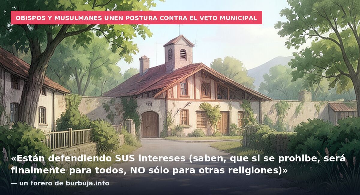 Obispos y musulmanes unen postura contra el veto municipal: «Están defendiendo SUS intereses (saben, que si se prohibe, será finalmente para todos, NO sólo para otras religiones)» — un forero de burbuja.info