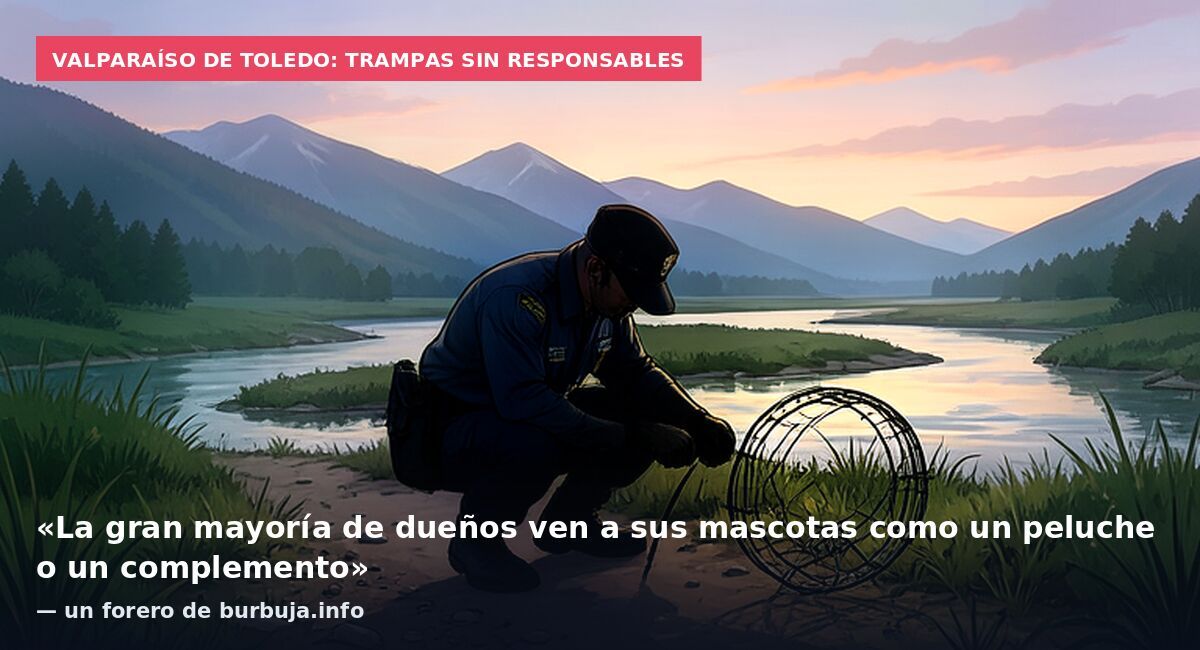 Valparaíso de Toledo: trampas sin responsables: «La gran mayoría de dueños ven a sus mascotas como un peluche o un complemento» — un forero de burbuja.info