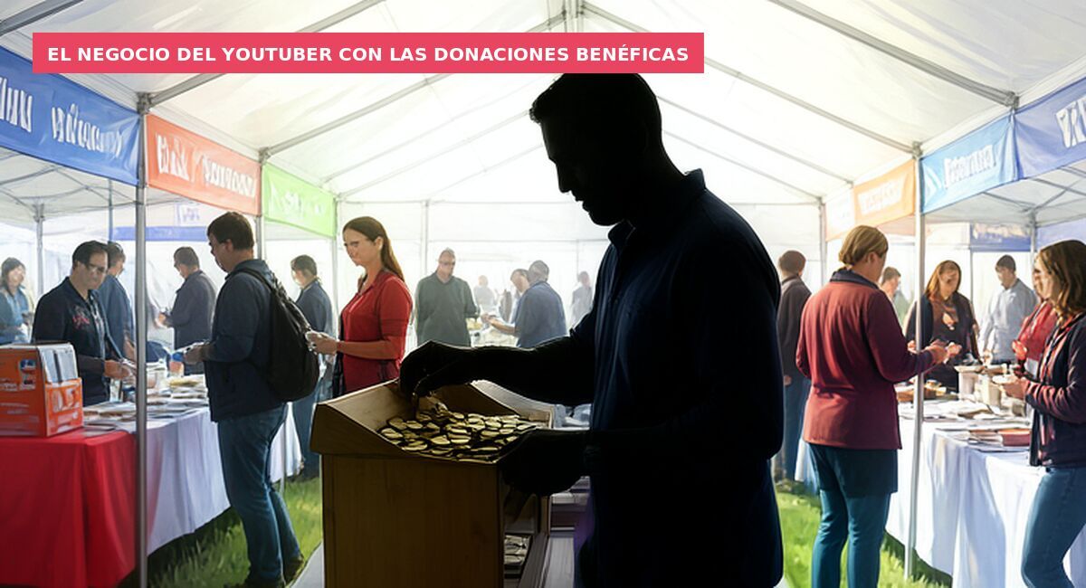 El negocio del youtuber con las donaciones benéficas