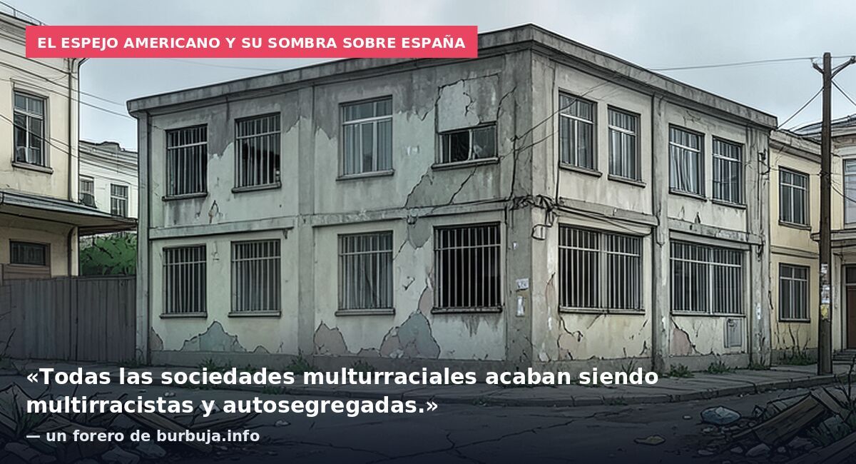El espejo americano y su sombra sobre España: «Todas las sociedades multurraciales acaban siendo multirracistas y autosegregadas.» — un forero de burbuja.info