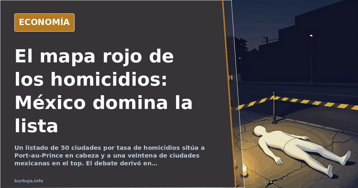 Un listado sitúa a 20 ciudades mexicanas entre las 50 más violentas