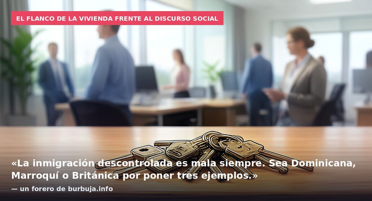 El flanco de la vivienda frente al discurso social: «La inmigración descontrolada es mala siempre. Sea Dominicana, Marroquí o Británica por poner tres ejemplos.» — un forero de burbuja.info