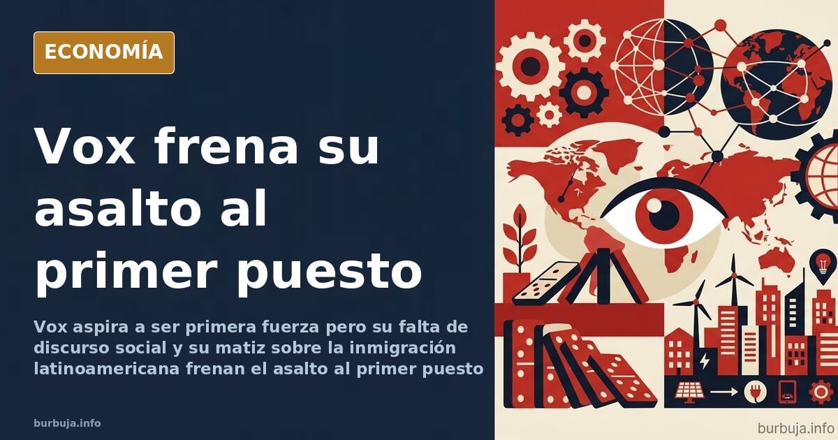 Ilustración editorial de un atril vacío en un hemiciclo con escaños dorados y azul marino, símbolo del discurso social ausent