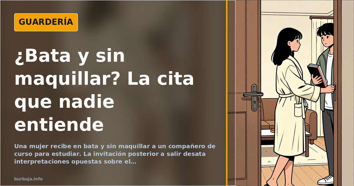 La bata que descolocó a un forero: señales ambiguas en la cita de estudio