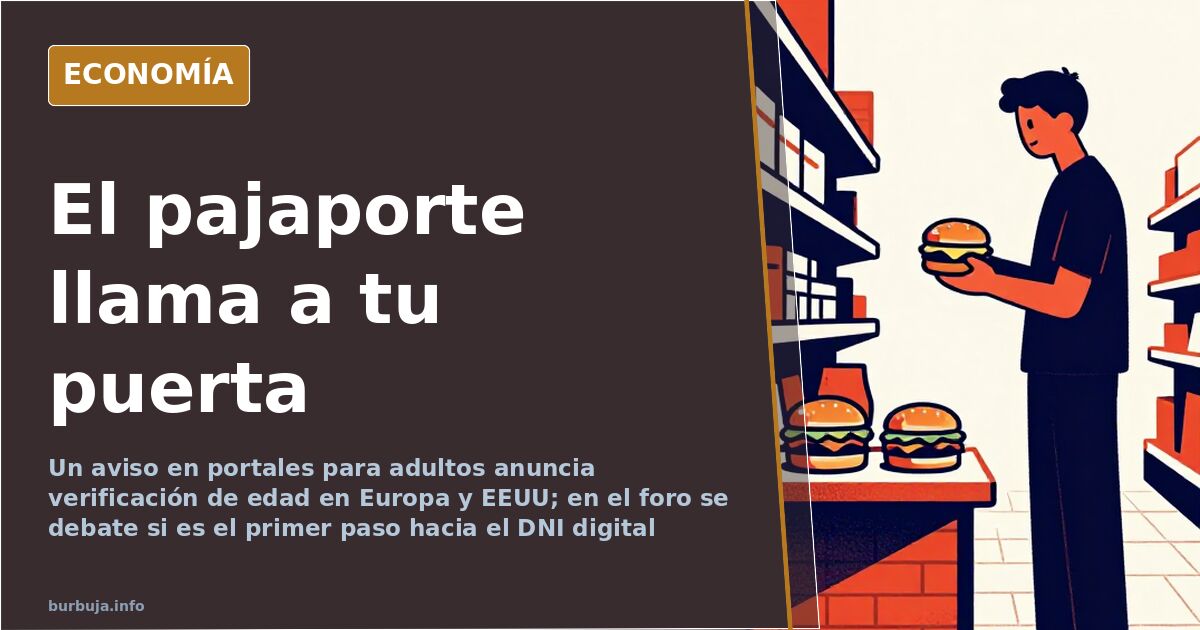 Ilustración editorial de un candado digital dorado sobre una pantalla azul oscuro que simboliza la verificación de edad en in