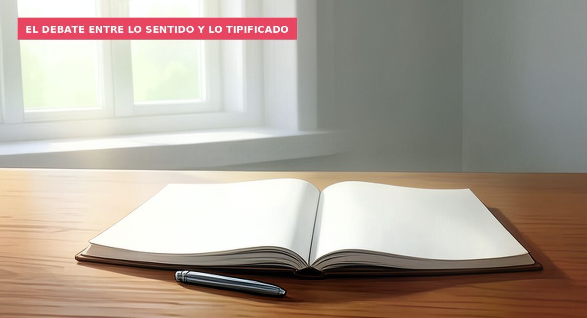 El debate entre lo sentido y lo tipificado