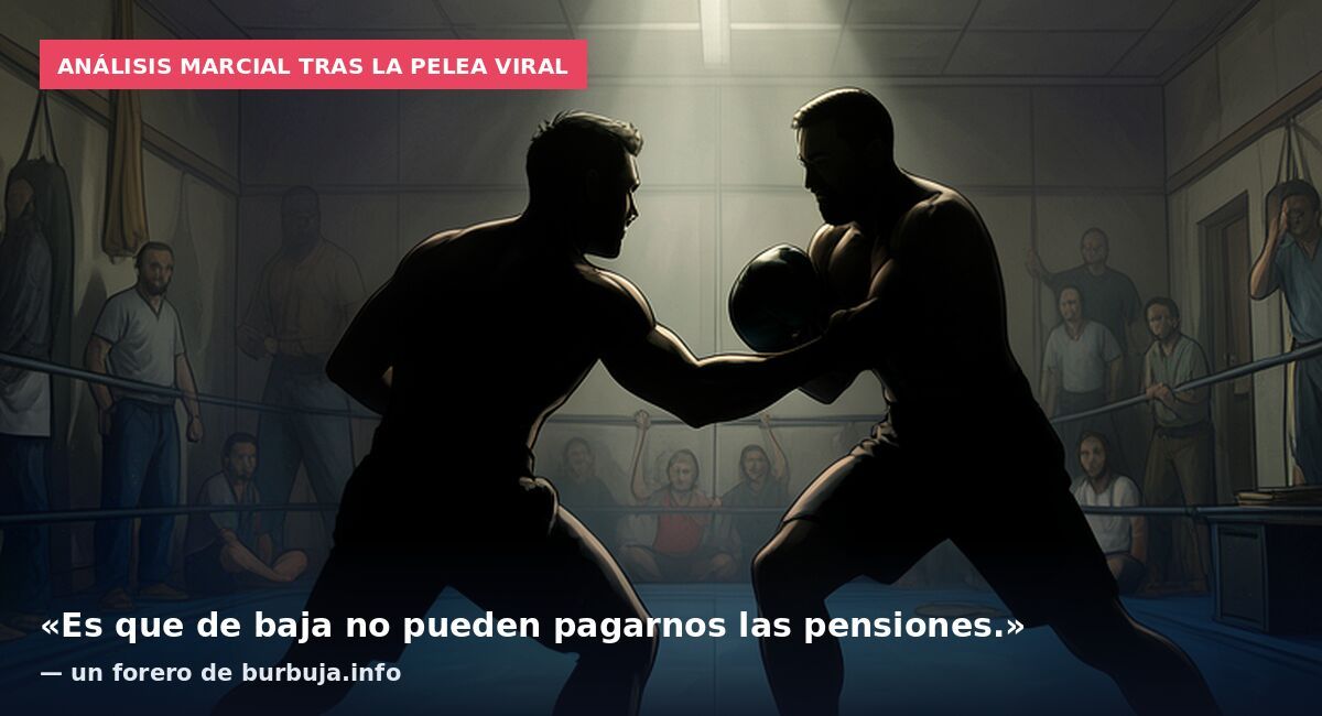 Análisis marcial tras la pelea viral: «Es que de baja no pueden pagarnos las pensiones.» — un forero de burbuja.info