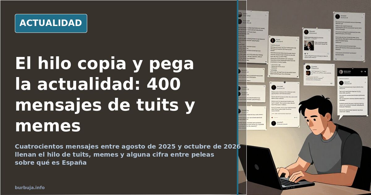 El hilo copia y pega la actualidad: 400 mensajes de tuits y memes