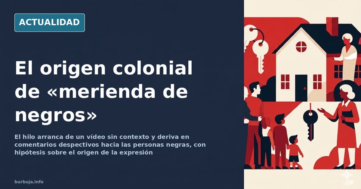 Personas reunidas alrededor de una mesa en una escena cotidiana, con gestos animados y platos sobre el mantel