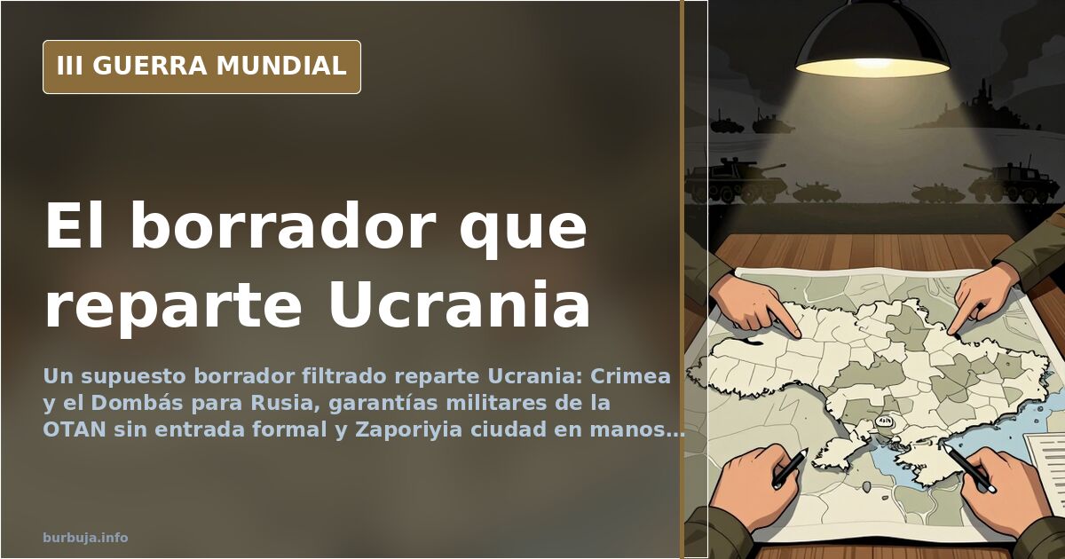 Se filtra un borrador de paz: Crimea y el Dombás para Rusia