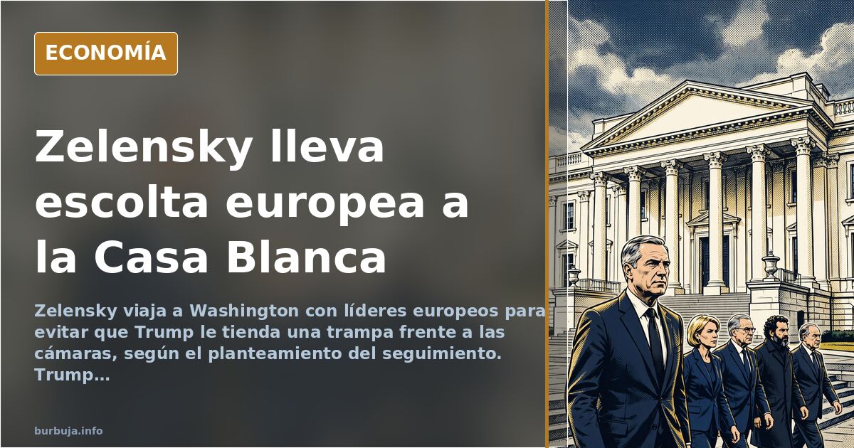 Zelensky viaja con líderes europeos para blindar su reunión con Trump