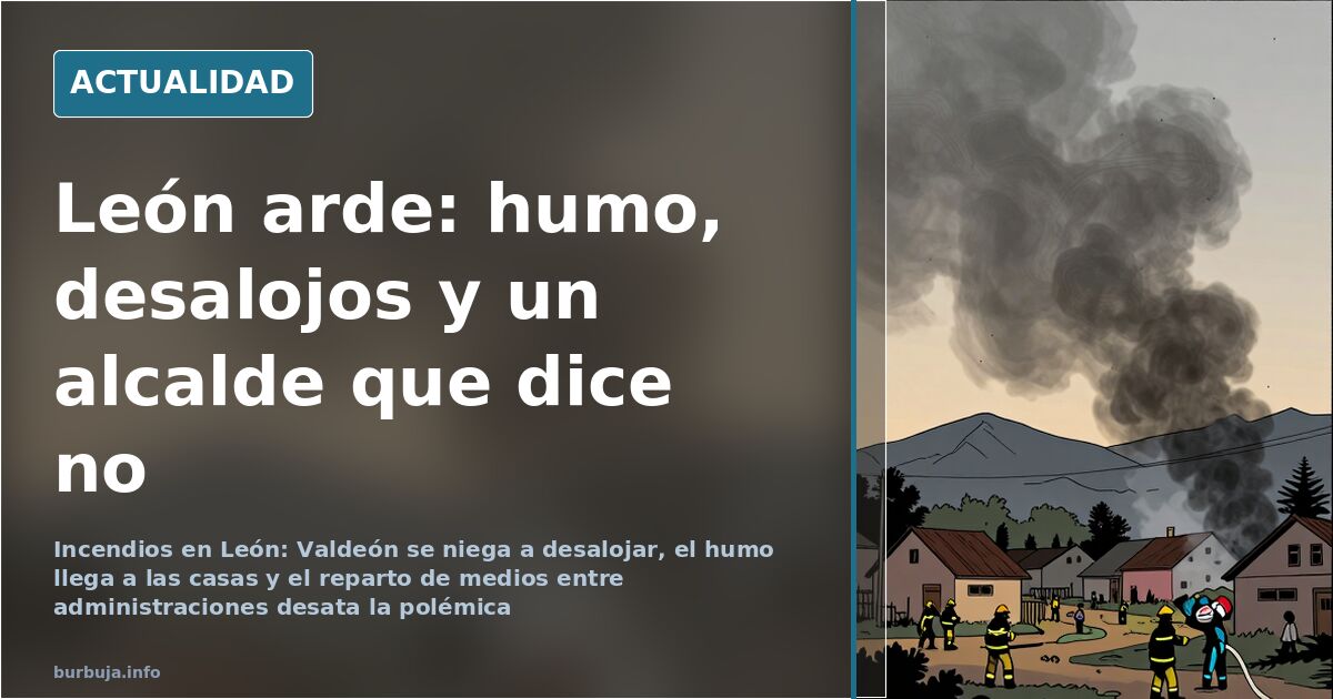Incendios en León: humo, desalojos y la batalla de Valdeón