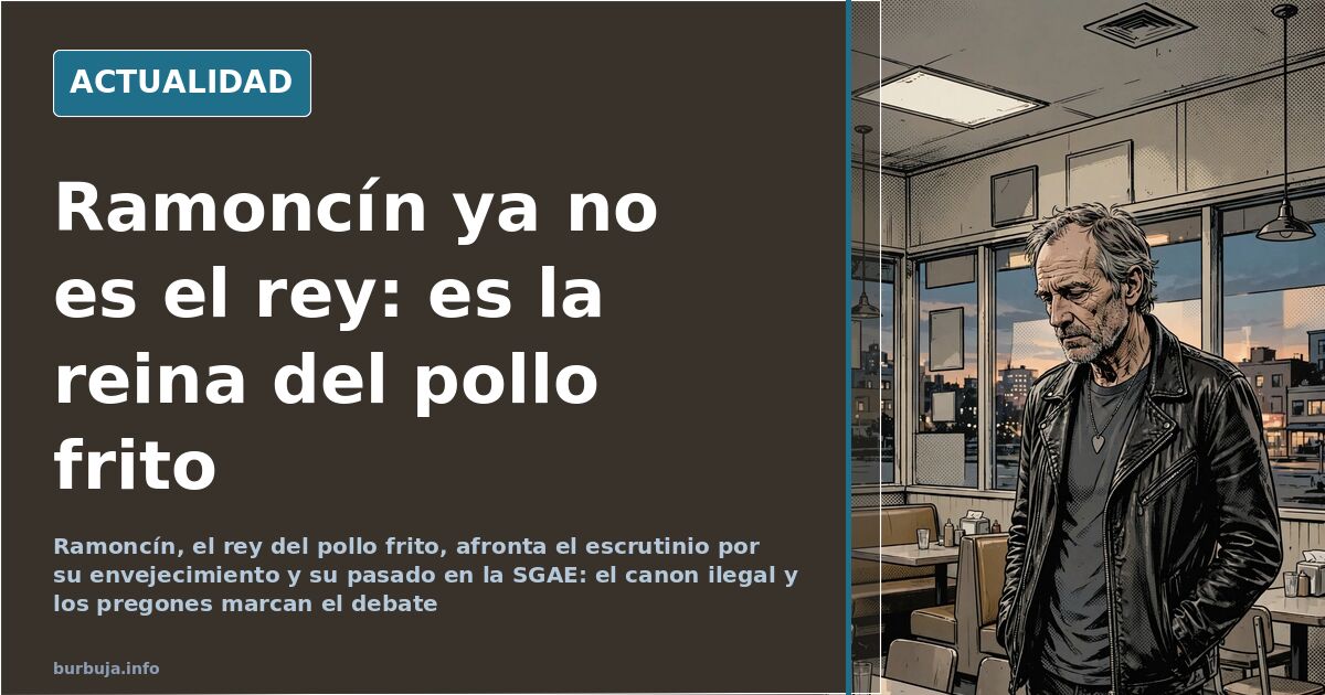Ramoncín, del pollo frito a la guerra hormonal
