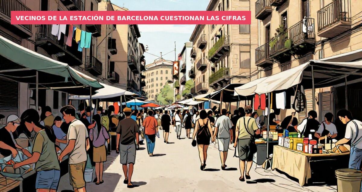 Vecinos de la Estación de Barcelona cuestionan las cifras
