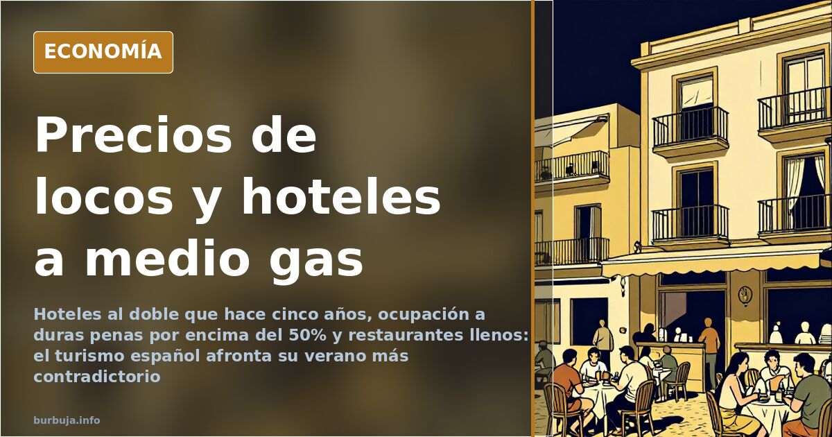 Precios récord y menos ocupación: el turismo español se tensa