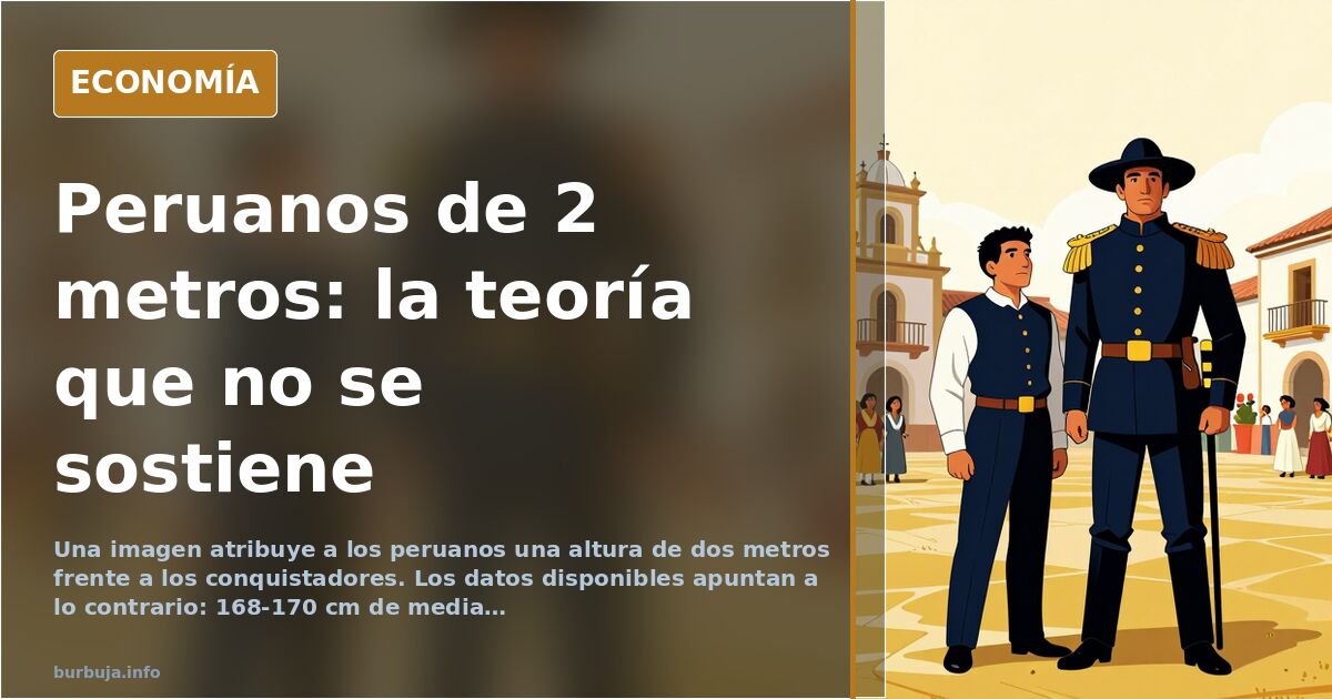 La teoría peruana de los 2 metros: anatomía de un bulo histórico