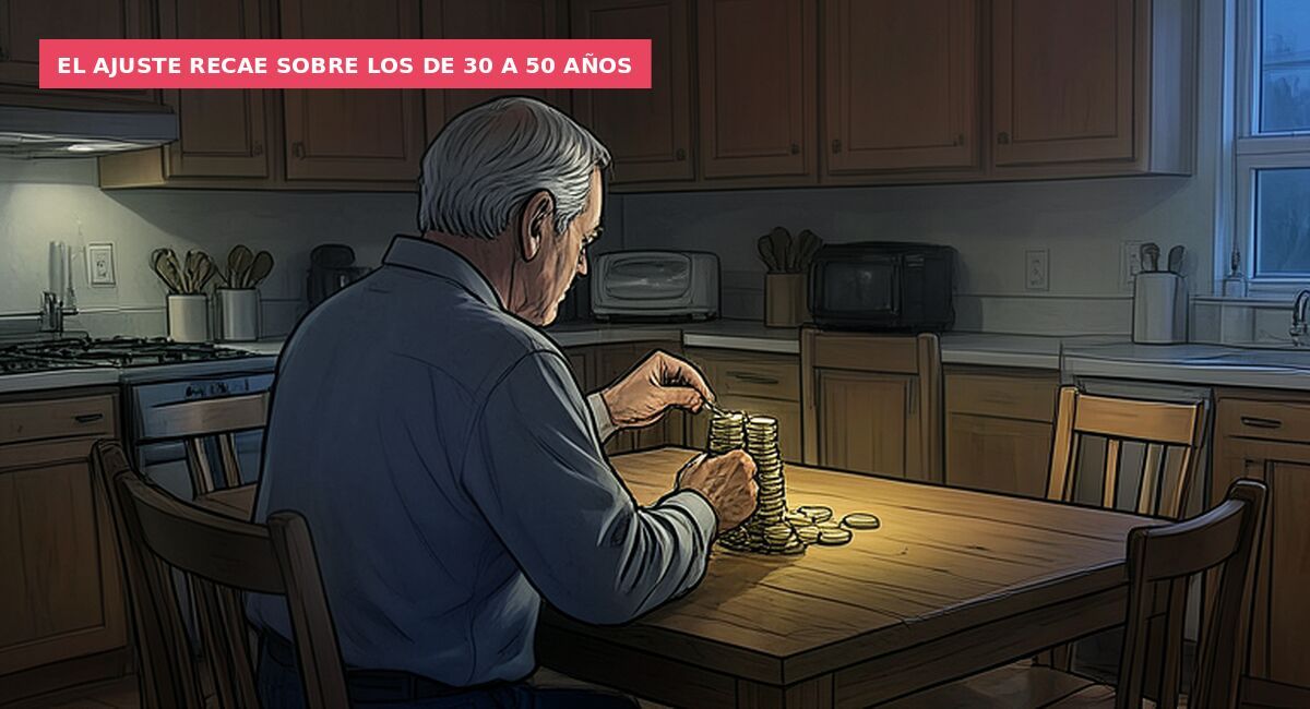El ajuste recae sobre los de 30 a 50 años