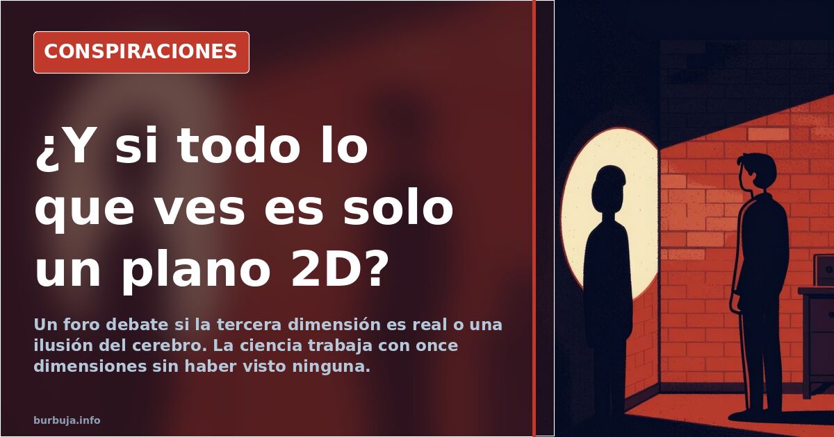 Representación abstracta de un plano bidimensional proyectando una ilusión de profundidad tridimensional