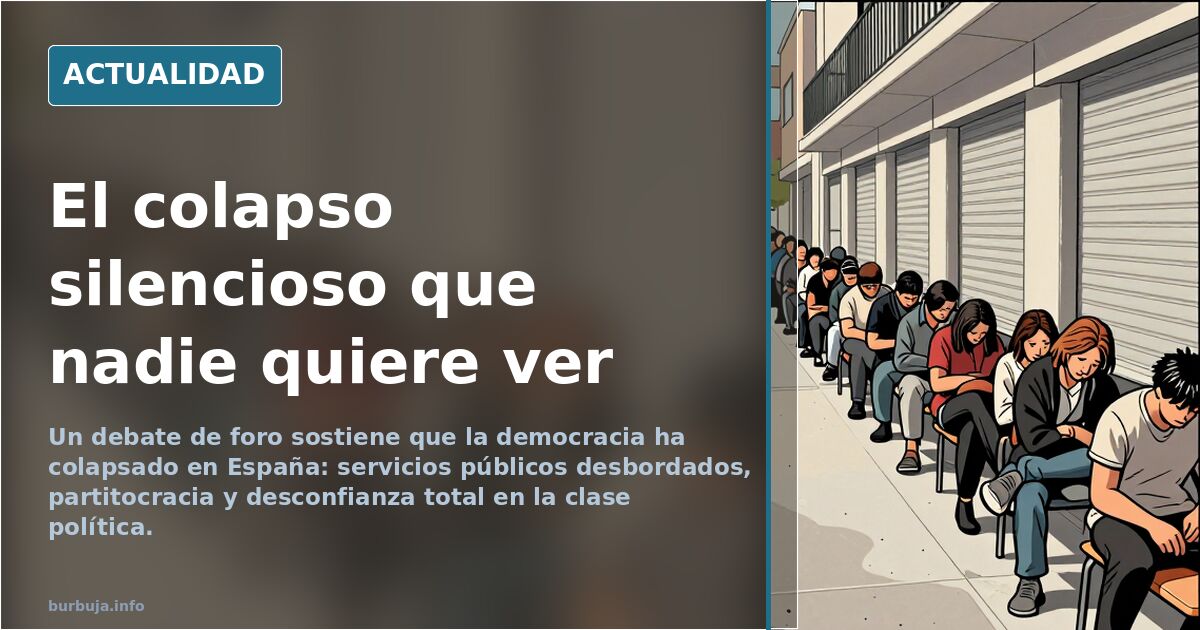 «La democracia no sirve»: el diagnóstico que se extiende en un foro