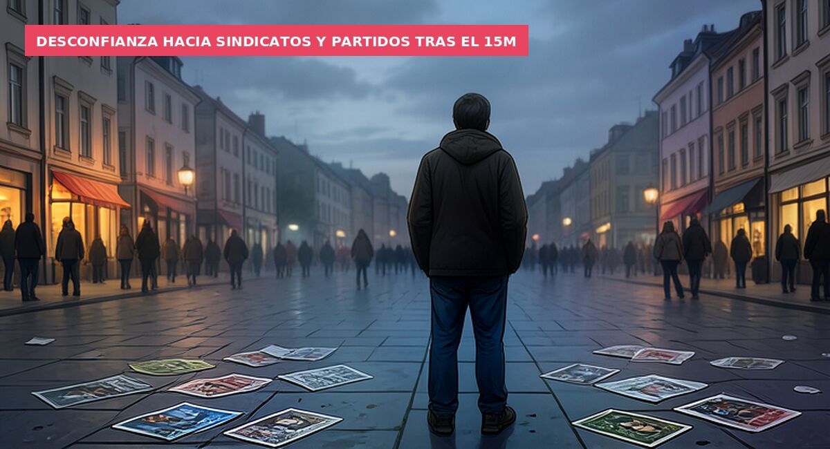 Desconfianza hacia sindicatos y partidos tras el 15M