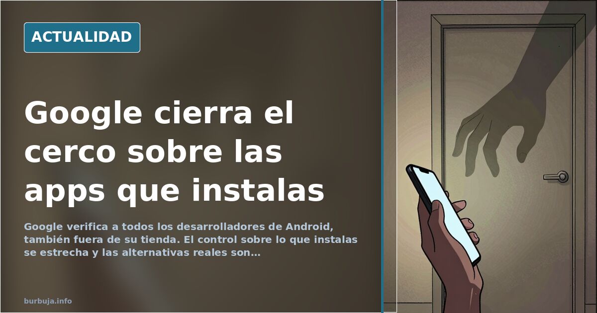 Google verifica a los desarrolladores de Android: el control de lo que instalas