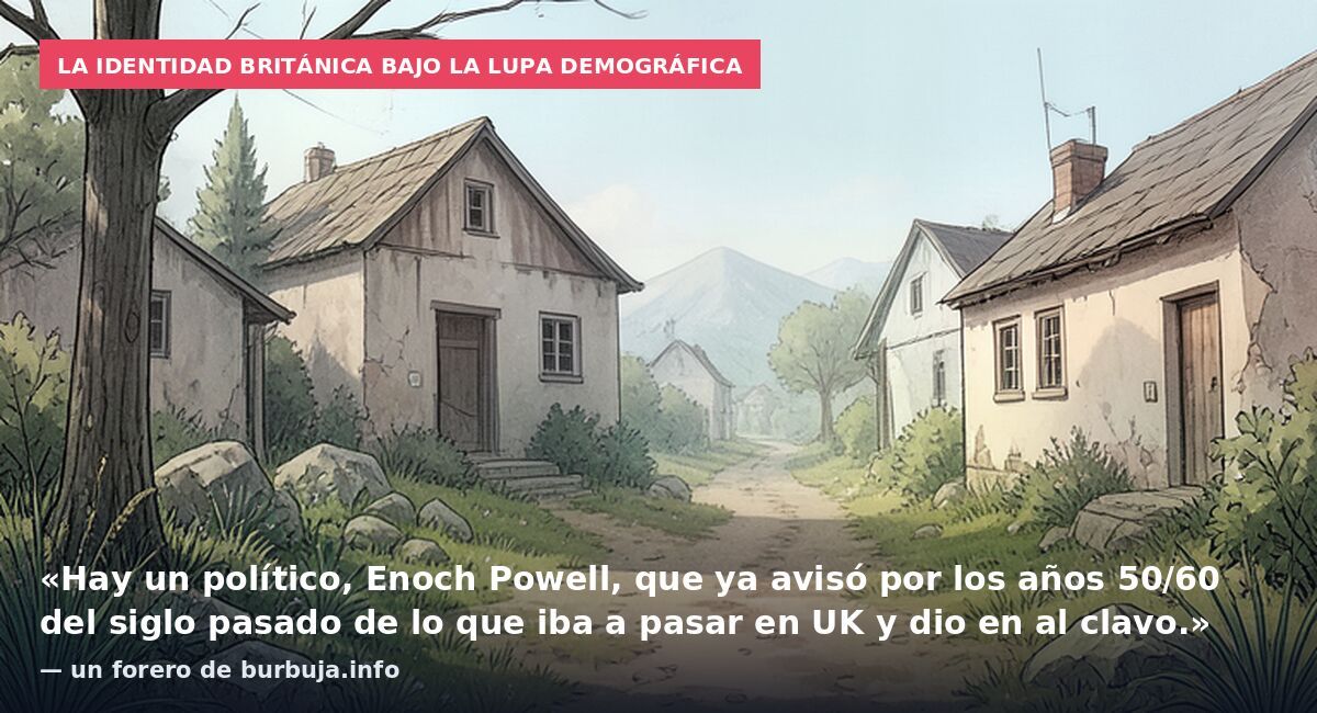 La identidad británica bajo la lupa demográfica: «Hay un político, Enoch Powell, que ya avisó por los años 50/60 del siglo pasado de lo que iba a pasar en UK y dio en al clavo.» — un forero de burbuja.info
