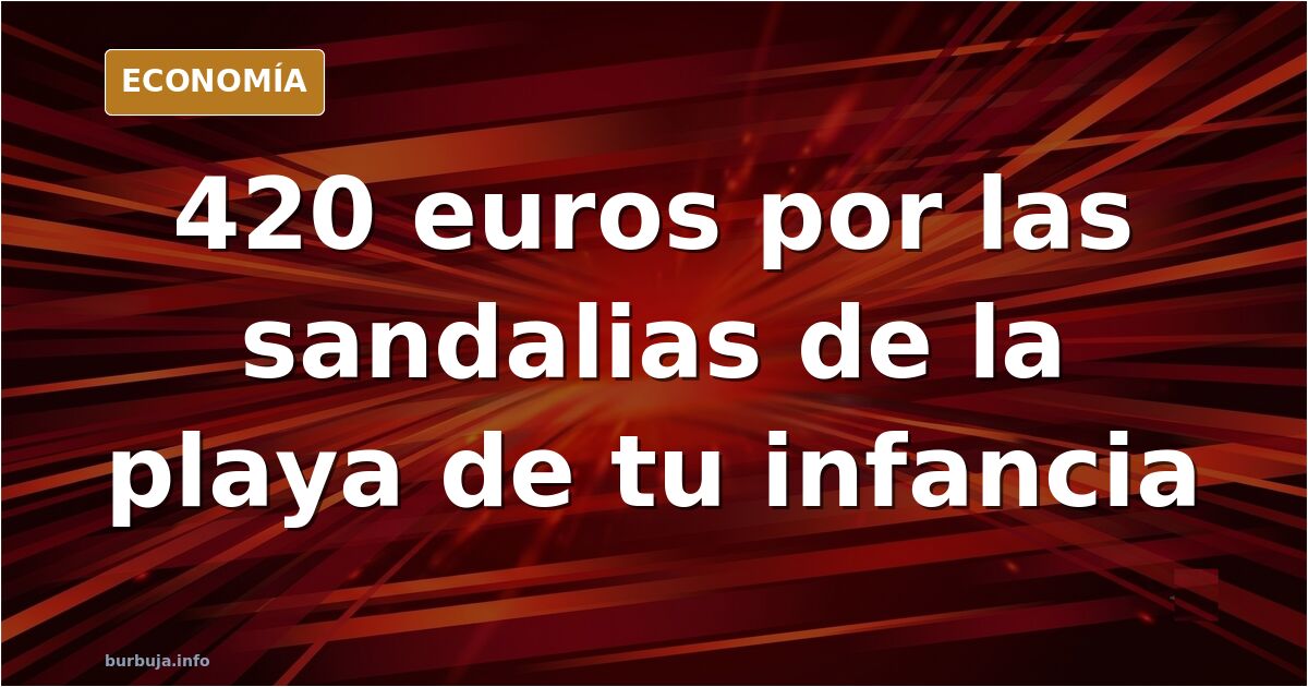 Sandalia de playa de tiras con hebilla sobre fondo neutro, símbolo del calzado veraniego de los años ochenta
