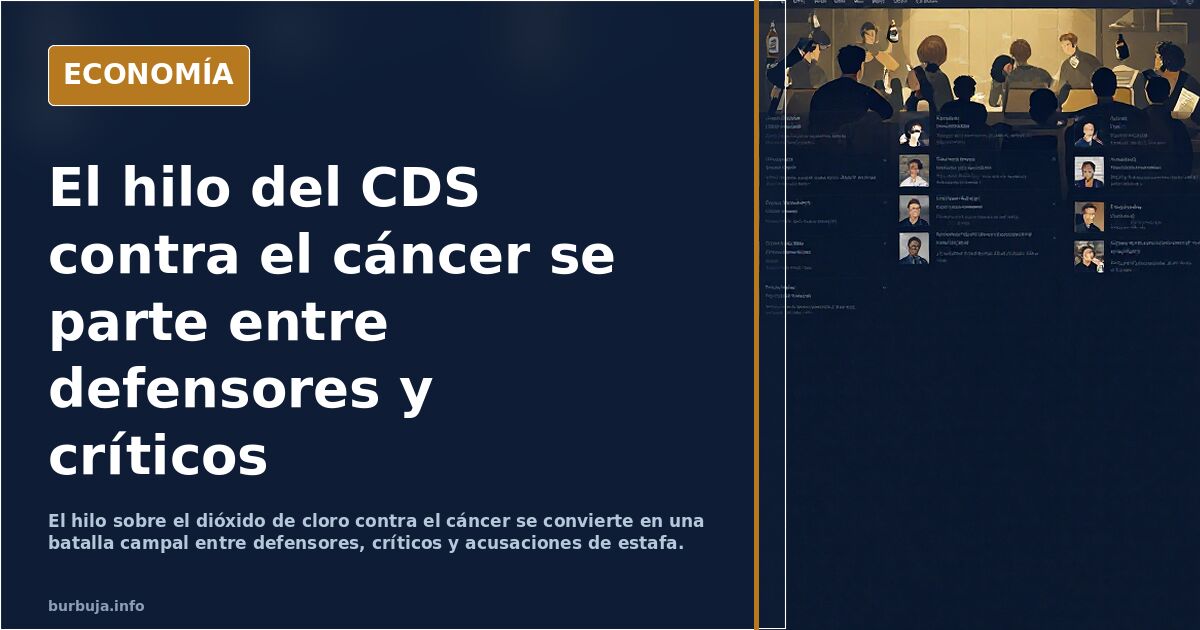 El hilo del CDS contra el cáncer se parte entre defensores y críticos
