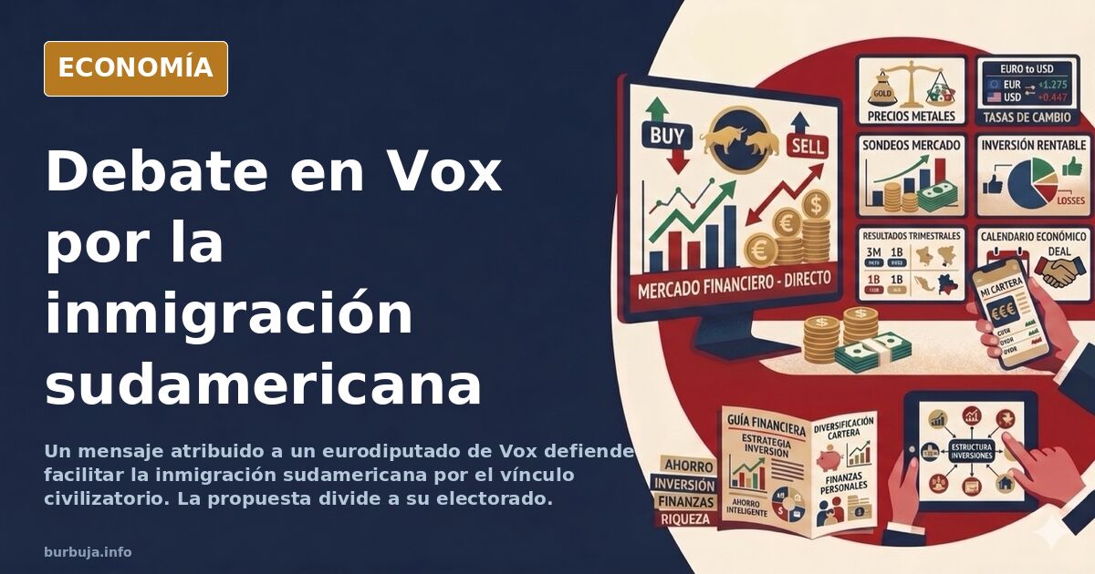 Ilustración editorial de un mapa de América y Europa unido por líneas doradas sobre fondo azul marino