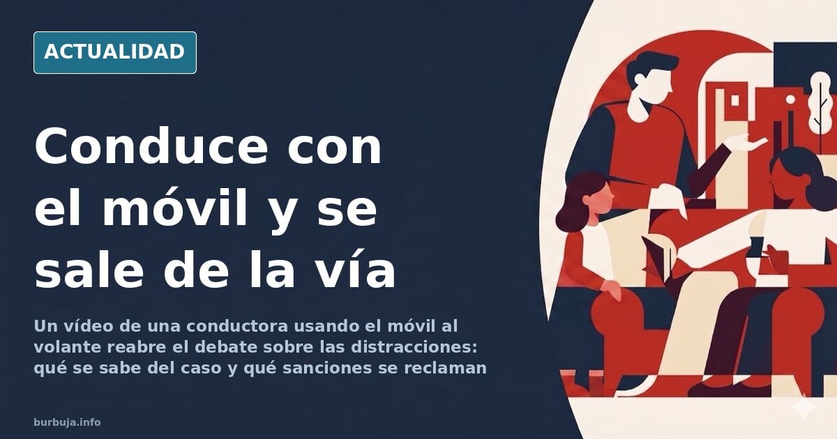 Conducir con el móvil: el vídeo que reabre el debate de las dos manos al volante