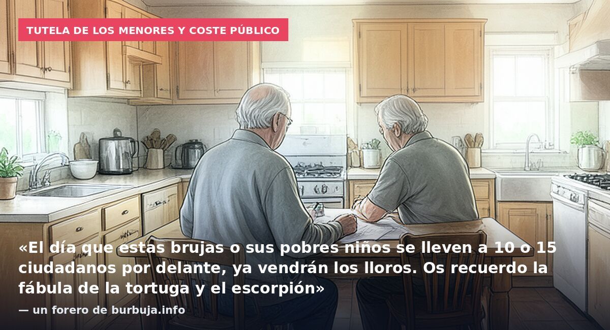 Tutela de los menores y coste público: «El día que estas brujas o sus pobres niños se lleven a 10 o 15 ciudadanos por delante, ya vendrán los lloros. Os recuerdo la fábula de la tortuga y el escorpión» — un forero de burbuja.info