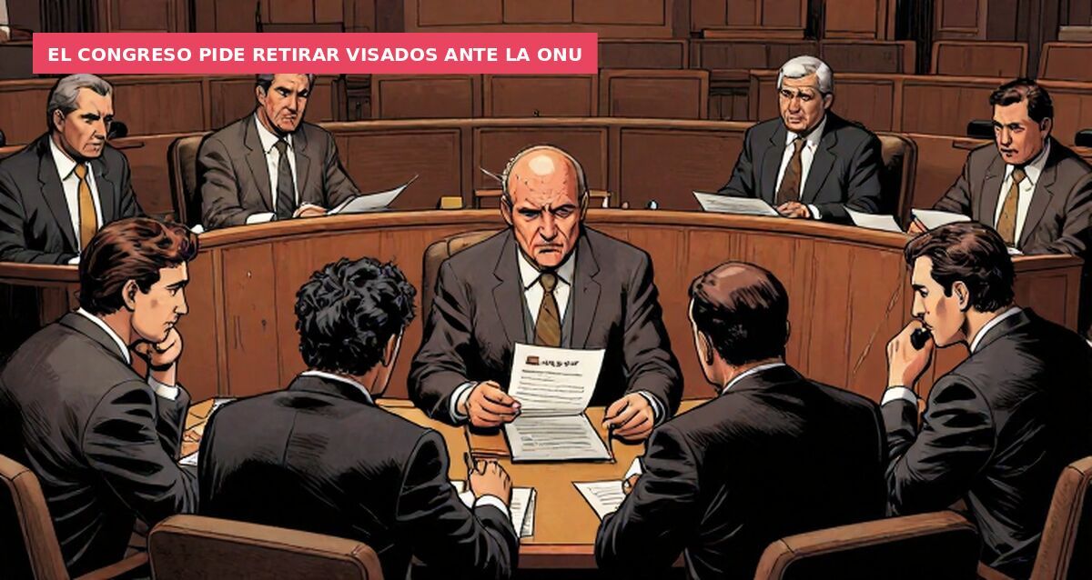 El Congreso pide retirar visados ante la ONU