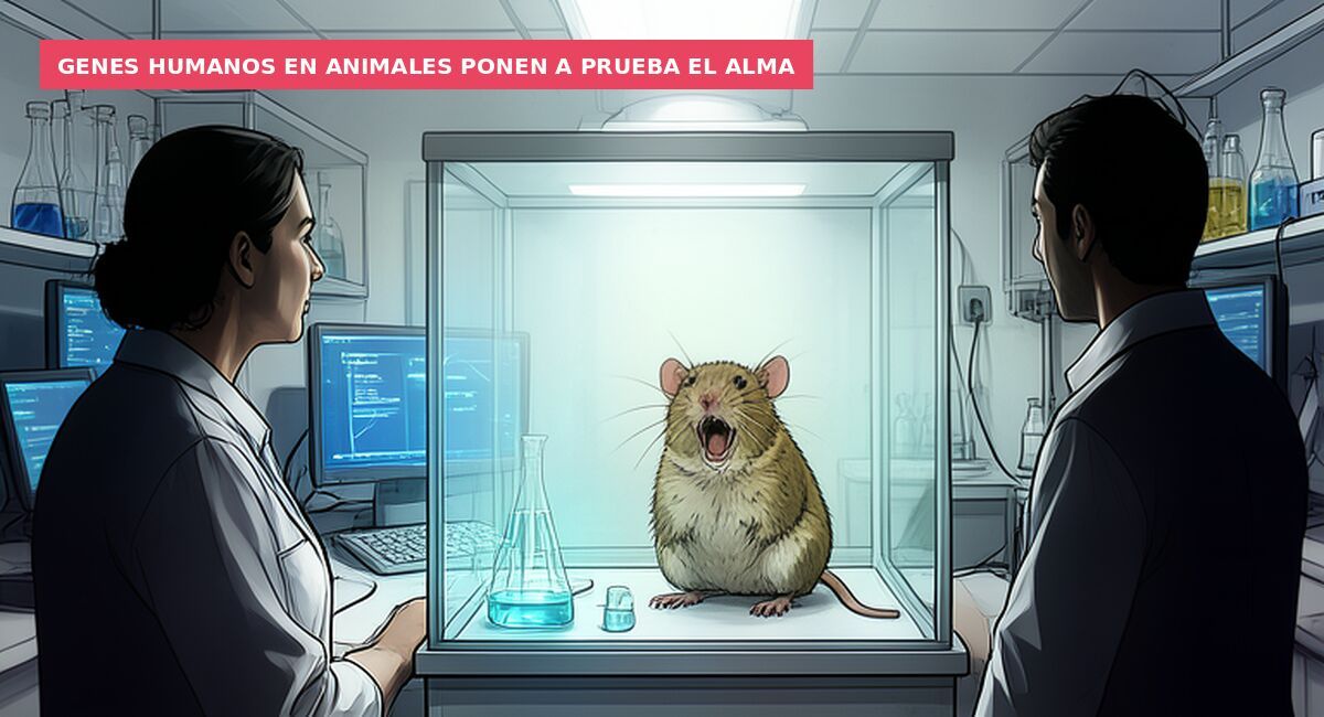 Genes humanos en animales ponen a prueba el alma