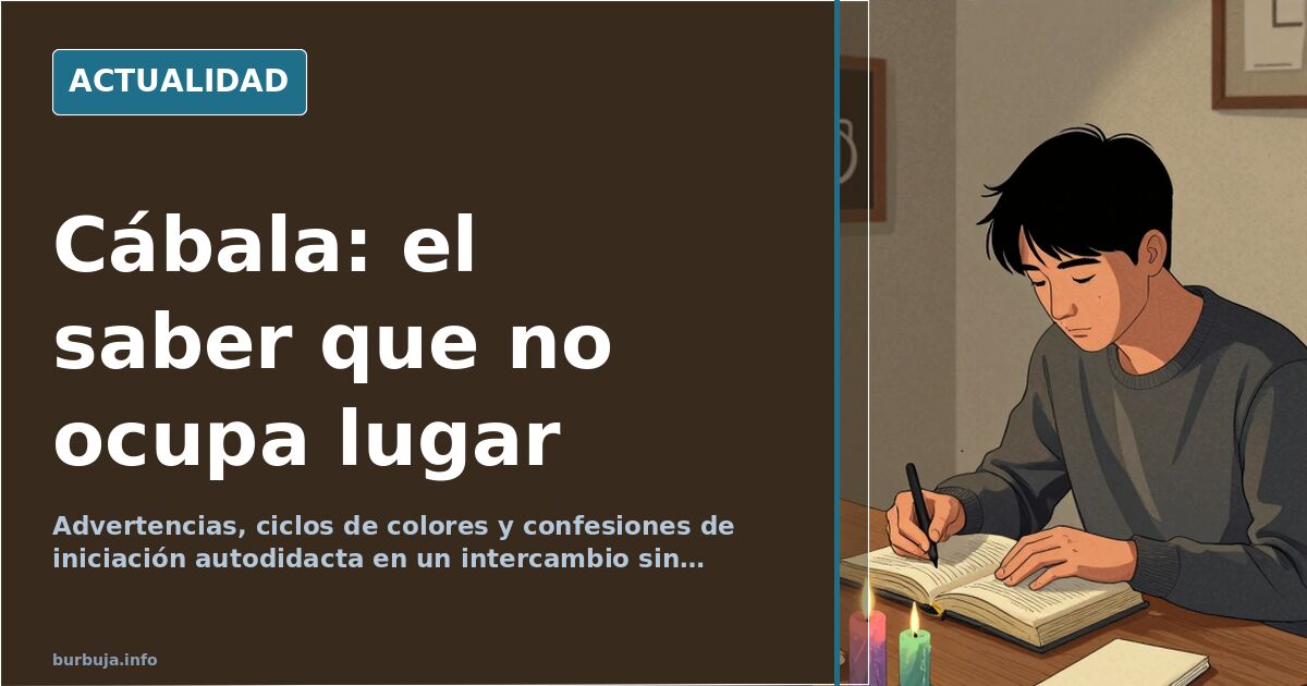 Cábala, ocultismo y números: el saber que no ocupa lugar