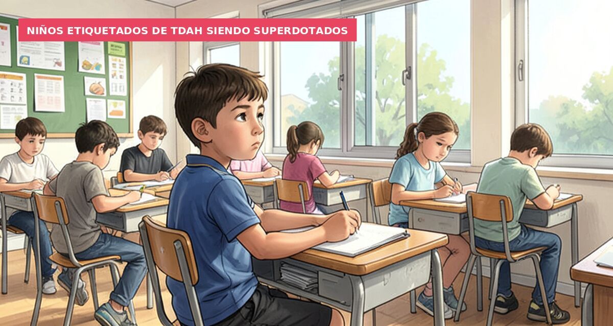 Niños etiquetados de TDAH siendo superdotados