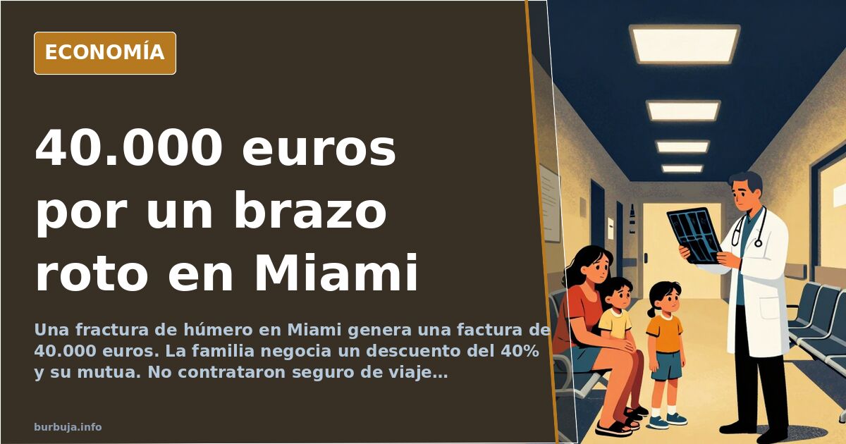 40.000 euros por una fractura de húmero en Miami
