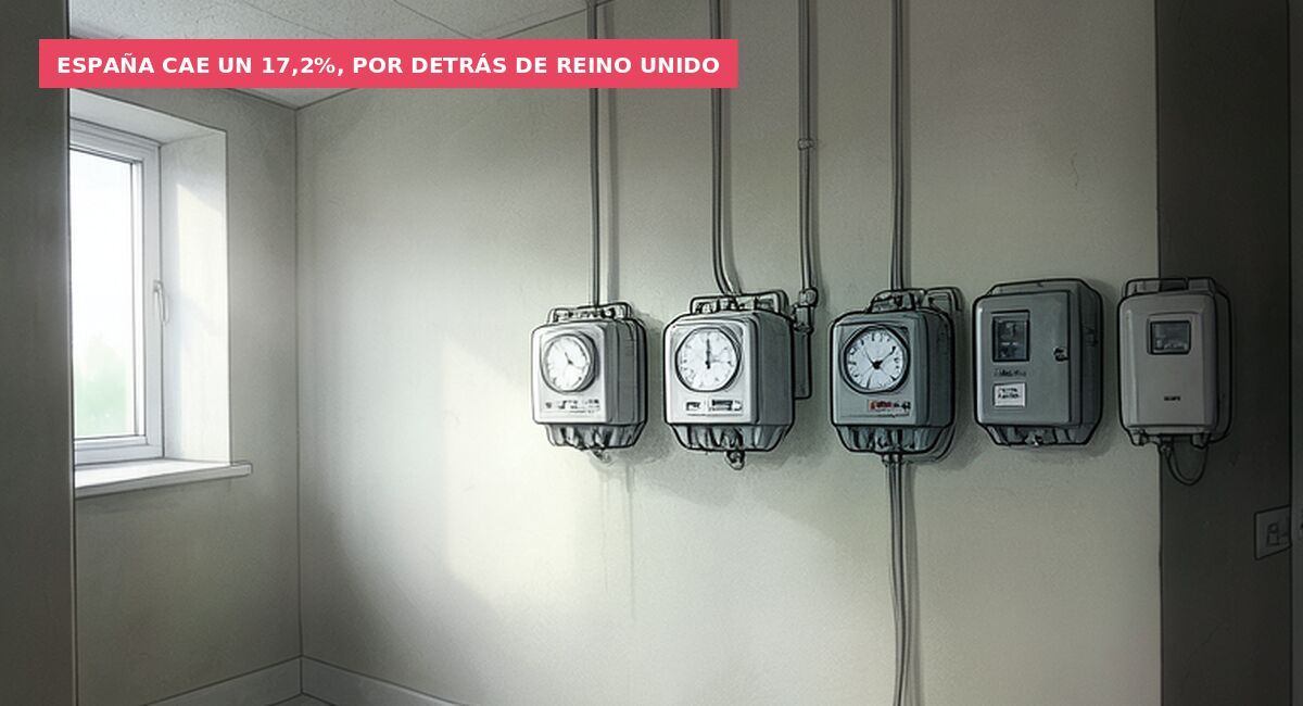 España cae un 17,2%, por detrás de Reino Unido