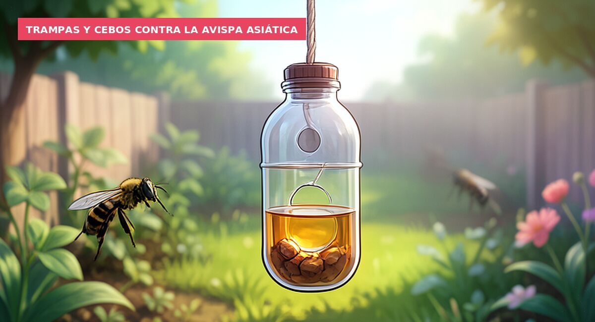 Trampas y cebos contra la avispa asiática