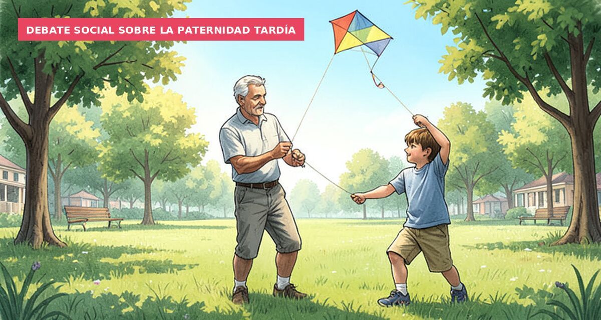 Debate social sobre la paternidad tardía