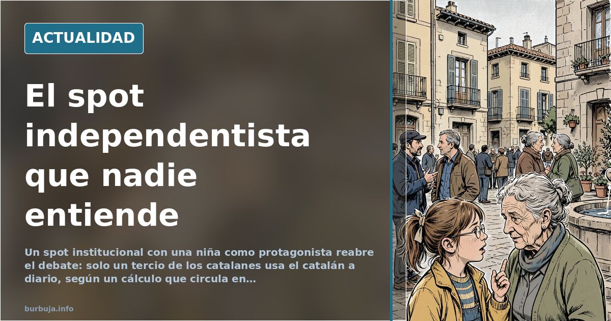 El independentismo catalán y el vídeo que reabre el debate lingüístico