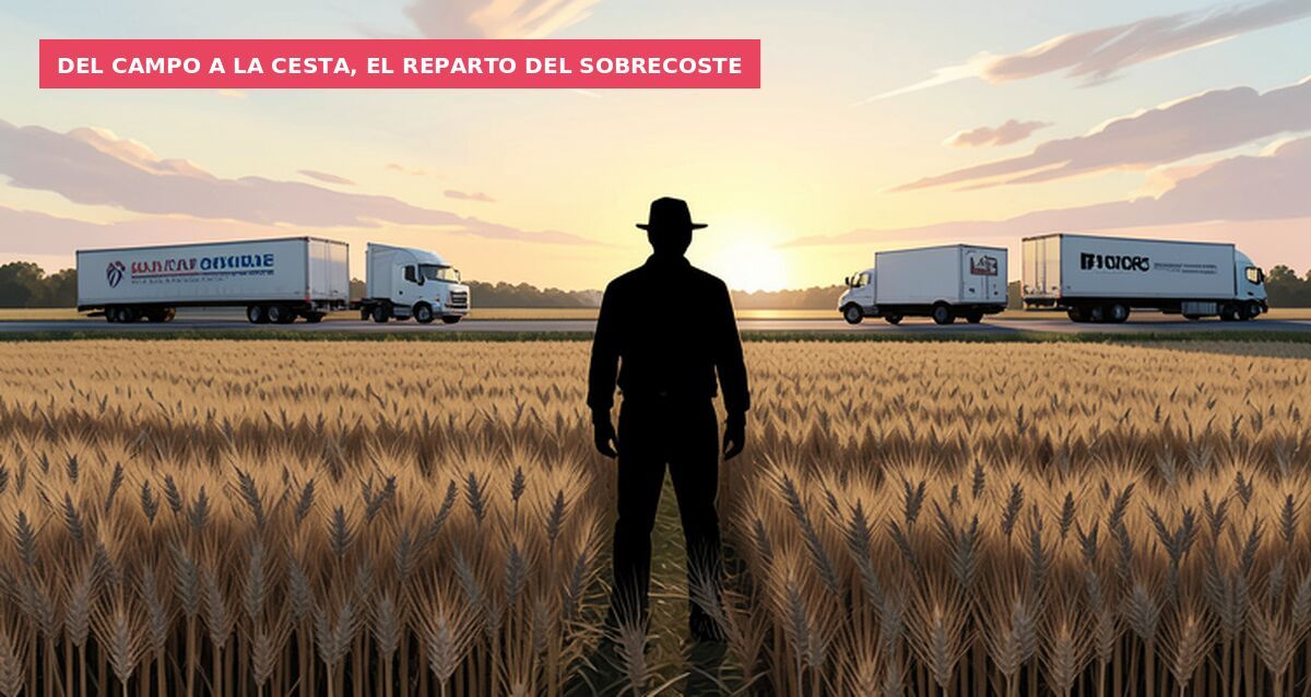 Del campo a la cesta, el reparto del sobrecoste
