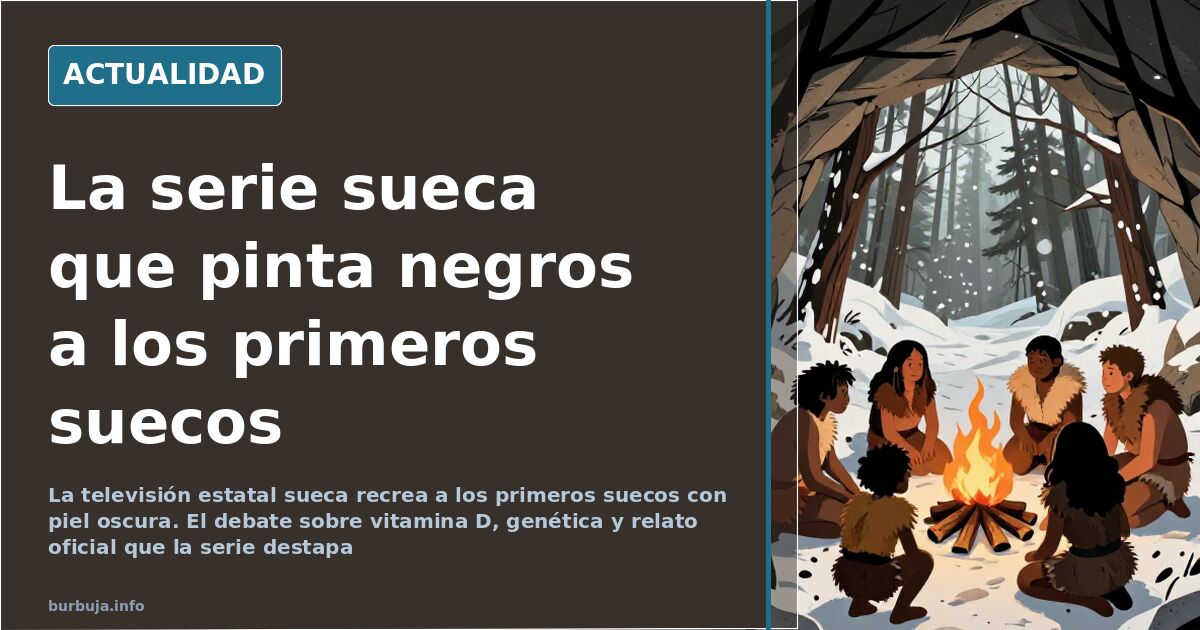 SVT recrea a los primeros suecos con piel oscura y desata el debate