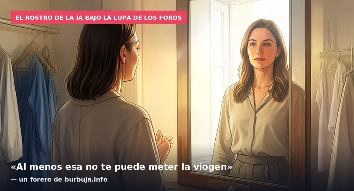 El rostro de la IA bajo la lupa de los foros: «Al menos esa no te puede meter la viogen» — un forero de burbuja.info